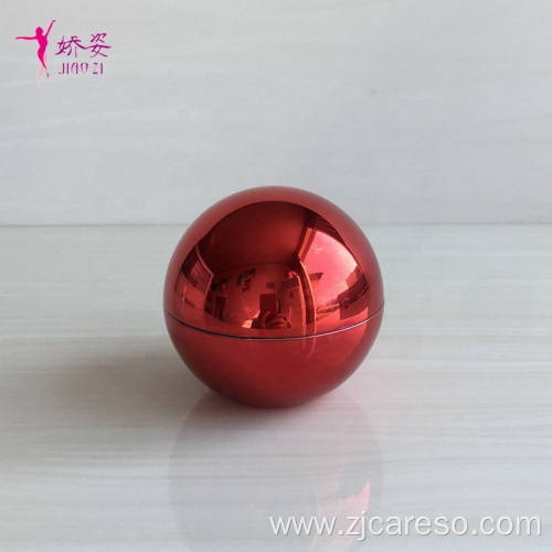 Ball Shape Electroplated Cream Jar Plastic Cream Jar